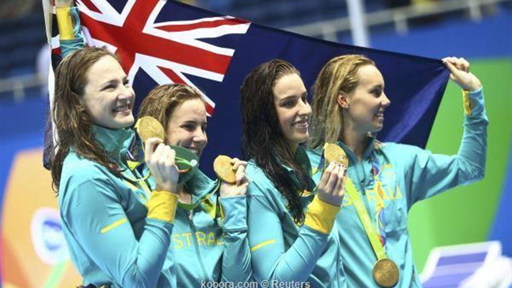أستراليا تحرز وساما ذهبيا في فعالية السباحة بأولمبياد ريو