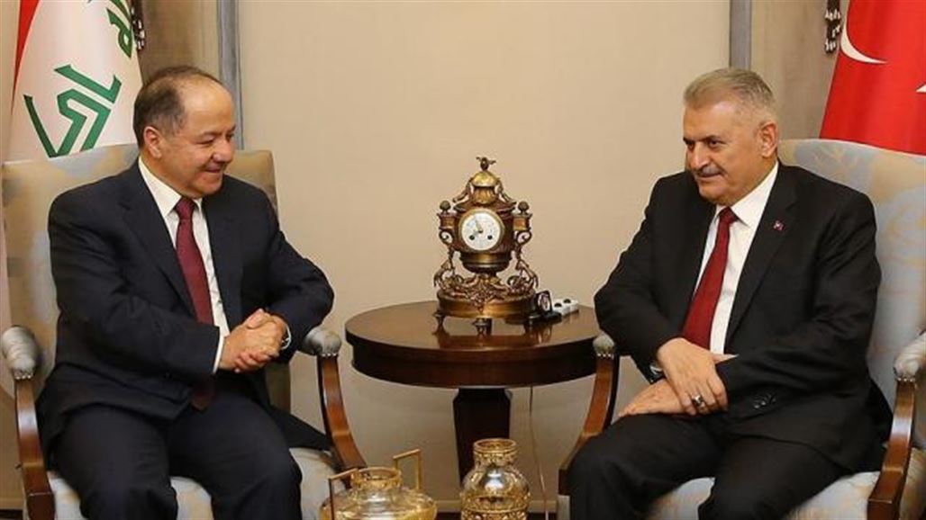يلدريم: تركيا ستواصل تعاونها مع كردستان العراق لمكافحة الإرهاب