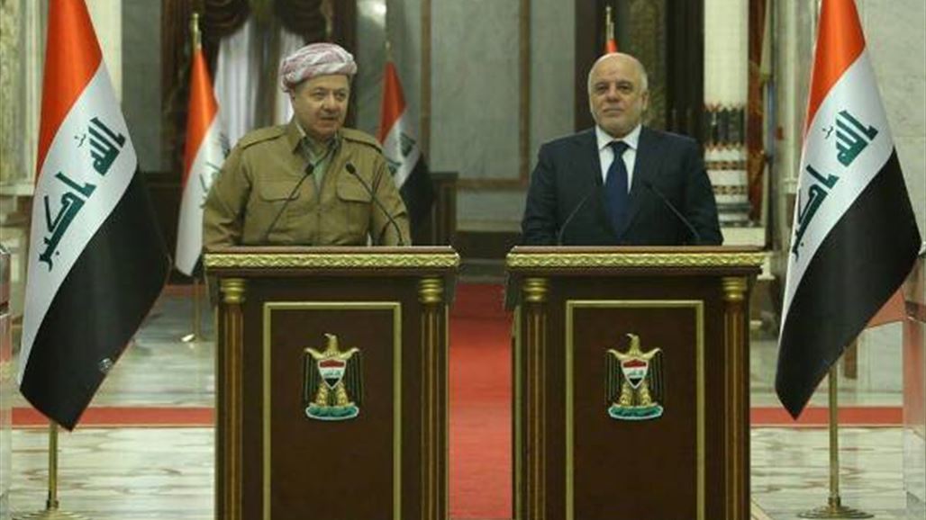 البارزاني: زيارتنا لبغداد تأتي للتعبير عن دعمنا القوي للعبادي