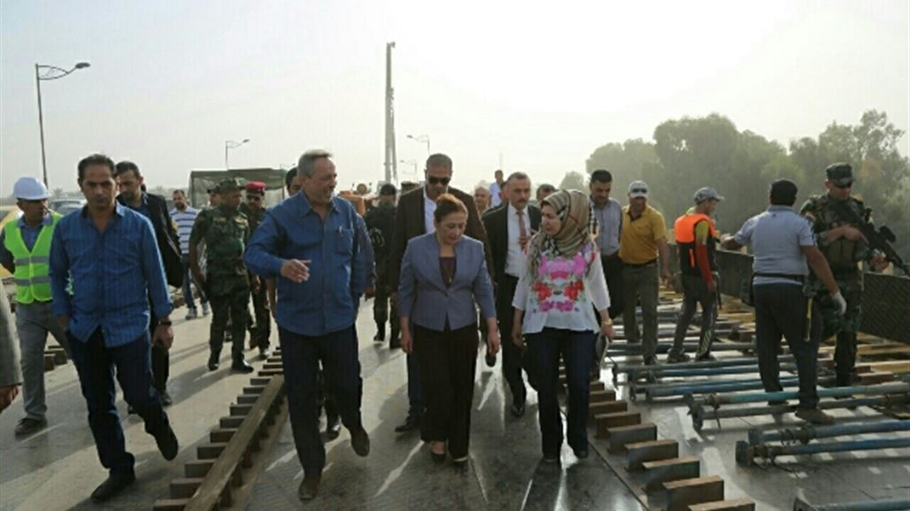 وزيرة الاعمار: انجاز جسر المثنى شمال بغداد سيكون مطلع العام القادم