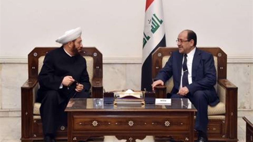 المالكي يلتقي مفتي سوريا ويؤكد أهمية دور العلماء بتوضيح الصورة الحقيقية للإسلام