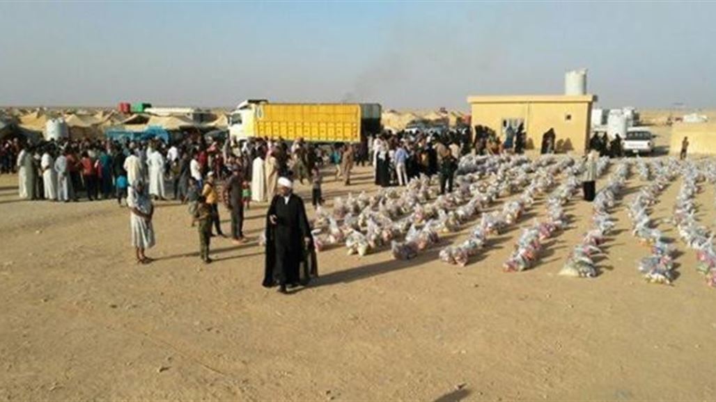 مكتب السيستاني يعلن إيصال ثلاثة آلاف سلة غذائية لناحية ومخيم في الأنبار