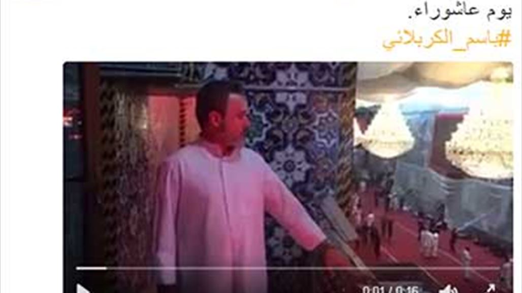 بالفيديو: باسم الكربلائي من داخل مرقدي الإمام الحسين وشقيقه العباس (عليهما السلام)