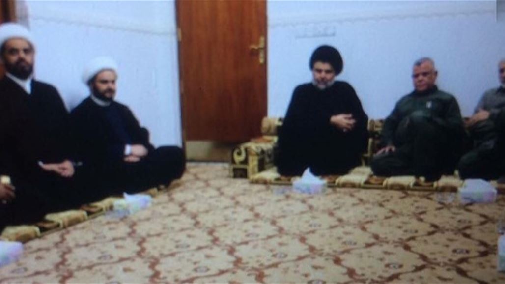 الخزعلي والعامري والمهندس يلتقون الصدر بمنزله في النجف
