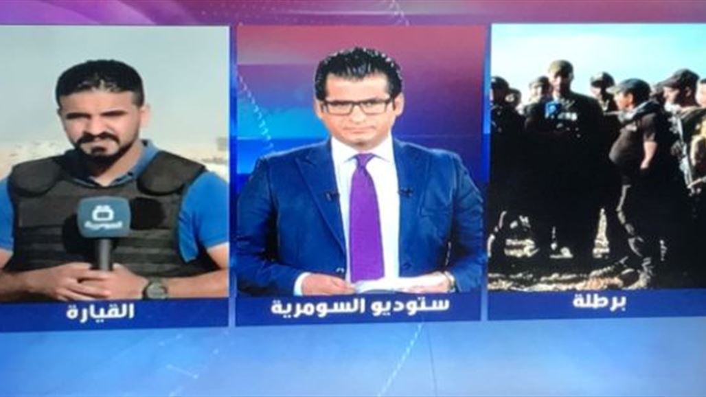 قناة السومرية تبث لقطات حية من اطراف الموصل