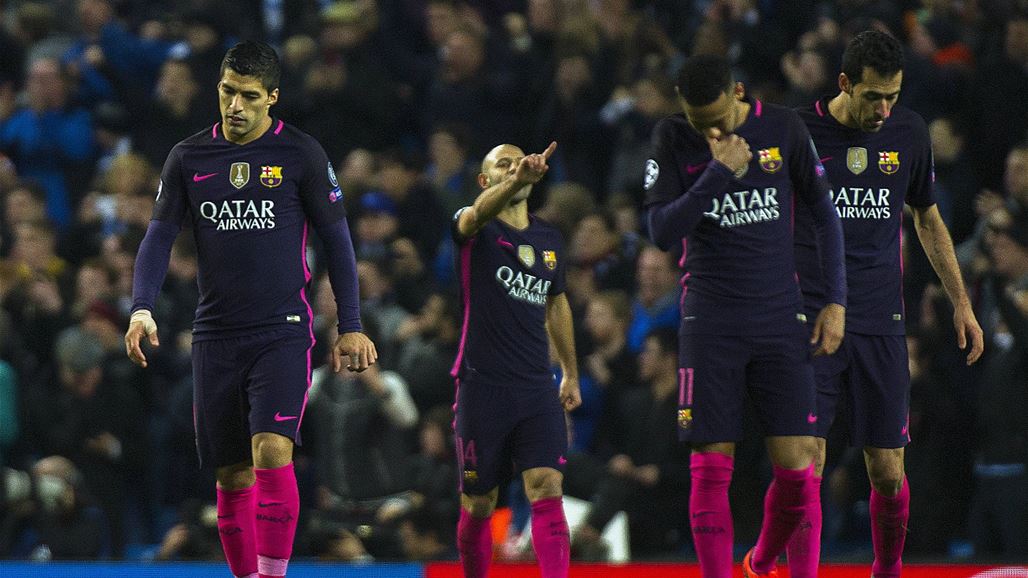 مانشستر سيتي يحقق فوزا مثيرا على برشلونة بدوري الابطال