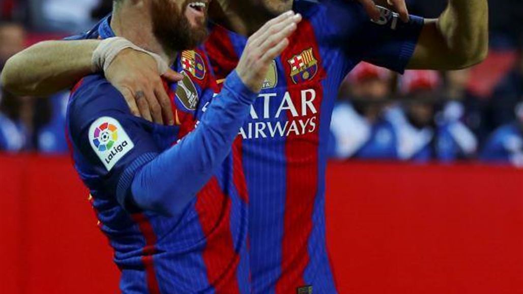 برشلونة يتجاوز اشبيلية بهدفين لواحد في الدوري الاسباني