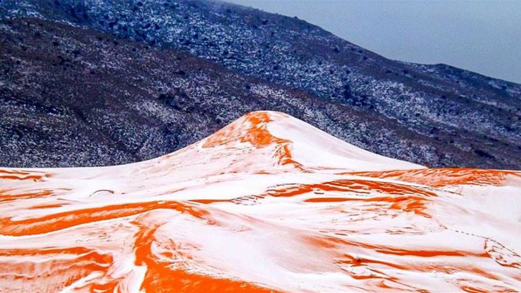 بالصّور: الثّلوج تغطّي الصحراء الكبرى لأول مرة منذ أكثر من 37 سنة