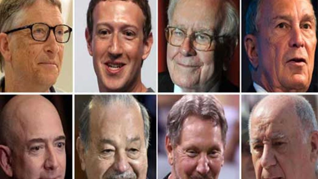 بالأسماء: 8 أشخاص تعادل ثروتهم ما يملكه نصف سكان الأرض
