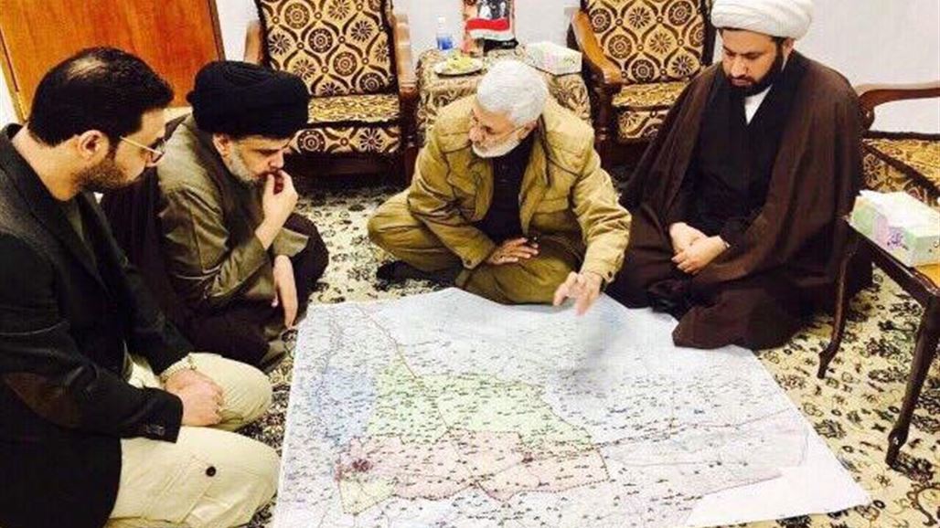 الصدر يشيد خلال لقائه بالمهندس بجهود الحشد الشعبي في قتاله ضد "الارهاب"
