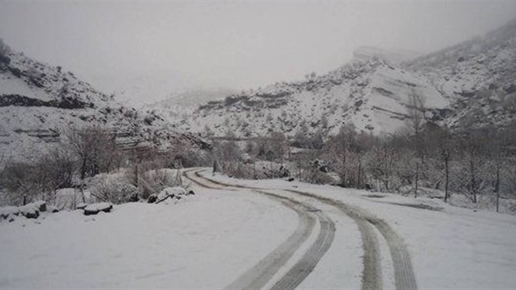 الثلوج توقف الحركة التجارية بين كردستان وايران