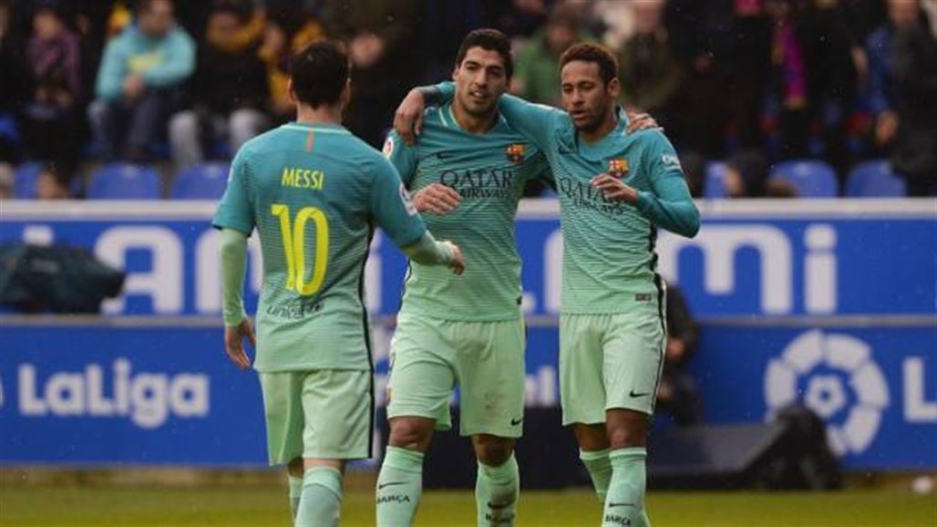 برشلونة يثأر من ألافيس بسداسية ويتصدر الليغا مؤقتاً