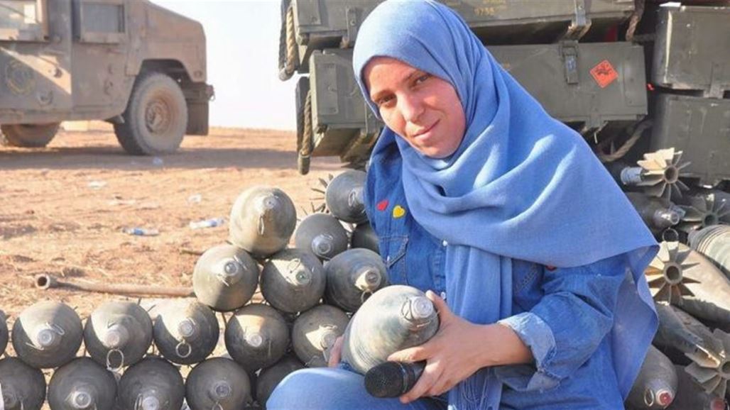 اصابة صحفية جزائرية بنيران قناص في معارك قضاء تلعفر