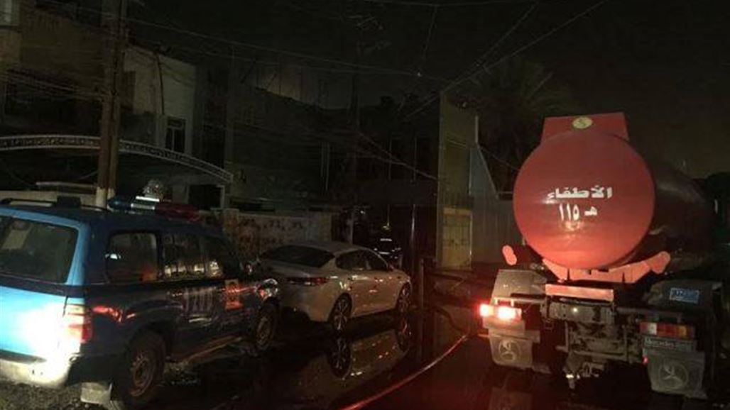 إخماد حريق في العرصات وسط بغداد