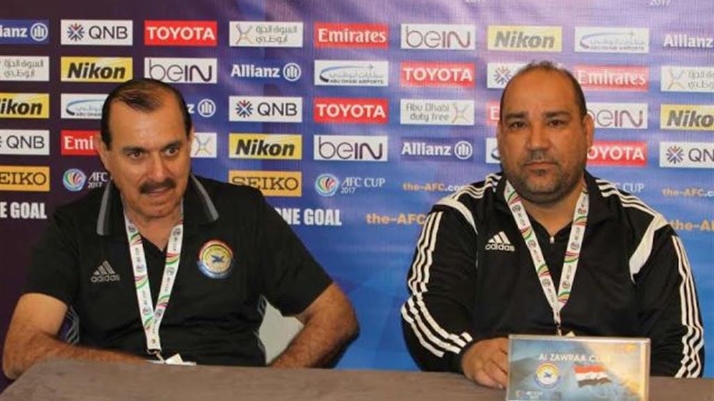 الزوراء يرتدي اللون الأبيض أمام الجيش السوري في كأس الاتحاد الآسيوي