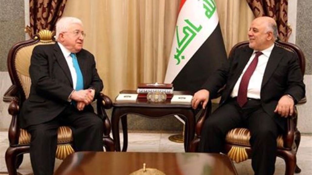 معصوم والعبادي يتفقان على اللجوء للحوار بشأن كركوك