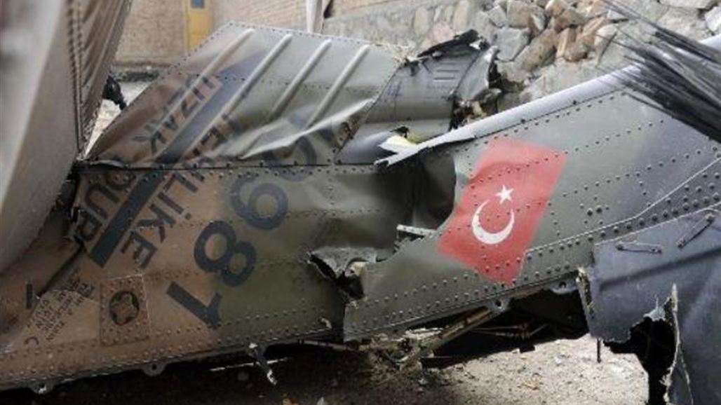 تحطم مروحية تركية تقل 12 شخصا في شرق البلاد