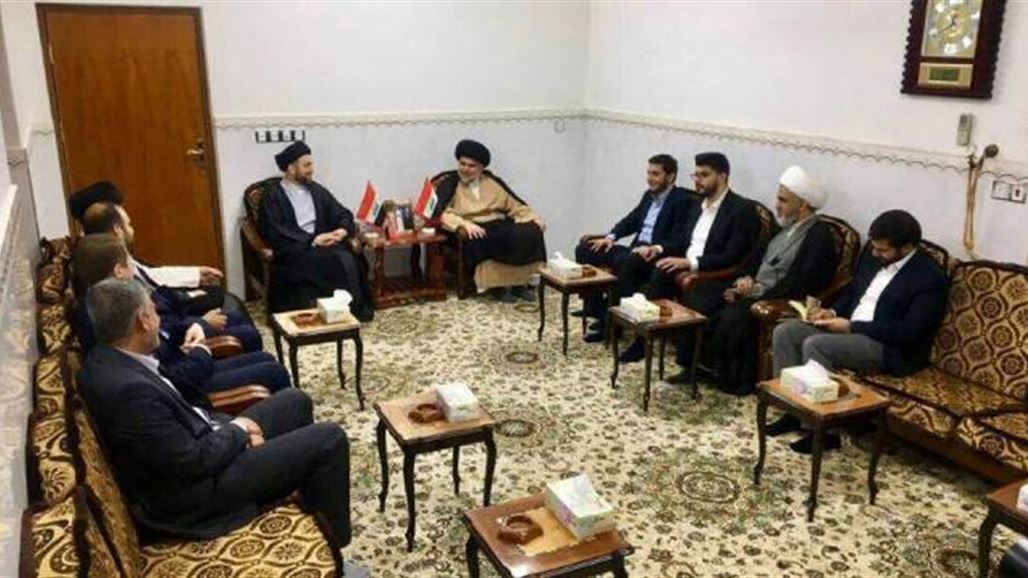 الصدر يستقبل الحكيم في منزله بالنجف