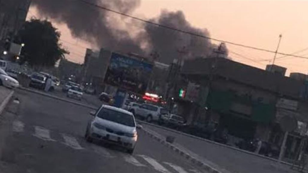 حريق كبير يأتي على سوق البالات في النجف