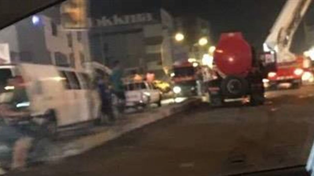اندلاع حريق في محال تجارية وسط بغداد