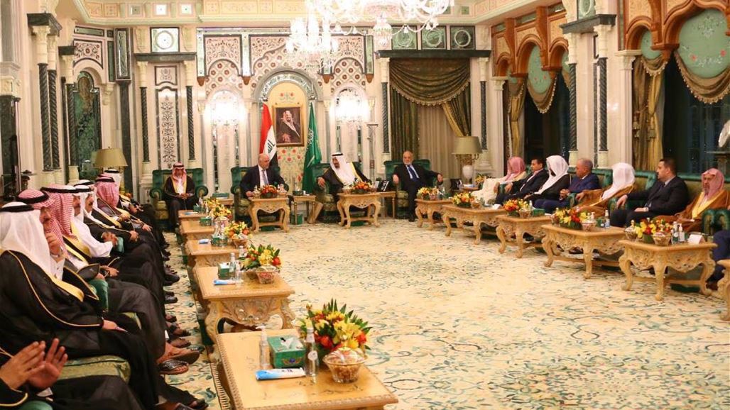 الملك عبد العزيز للعبادي: قلوبنا مفتوحة وكل الابواب مشرعة للتعاون مع العراق