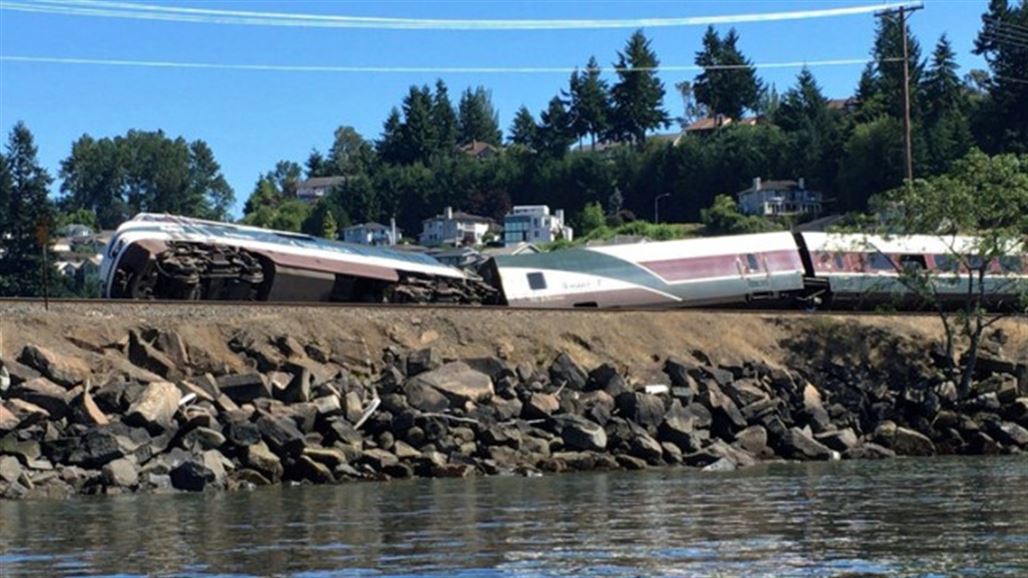 خروج قطار عن مساره قرب واشنطن