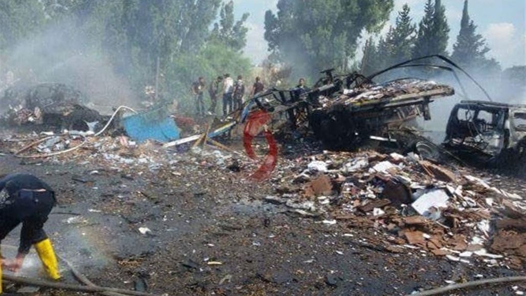 انفجار بمحطة حافلات في حماة السورية