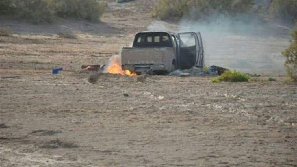 ابادة رتل لنقل قنابل "C4" قرب الشرقاط