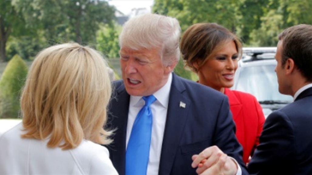 ترامب يتغزل بقوام زوجة الرئيس الفرنسي