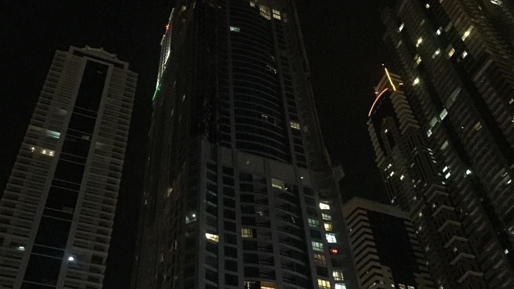 حريق بـ"برج الشعلة" في دبي