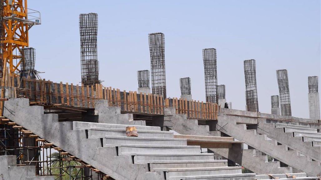 بالصور..60% نسبة الإنجاز في ملعب نادي الزوراء الرياضي