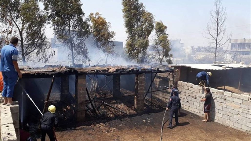نيران كادت تلتهم "العطشانة" بديالى .. صور