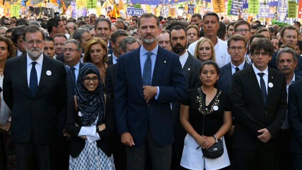 القائم بالأعمال السفارة العراقية في اسبانيا يشارك في تظاهرة برشلونة