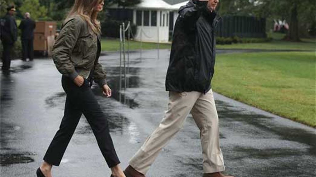 ما قصة حذاء زوجة ترامب وسط إعصار هارفي؟