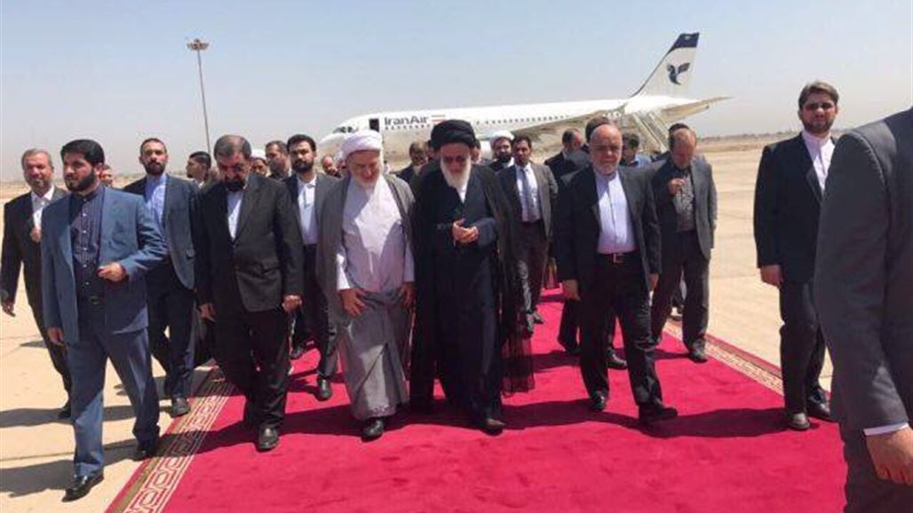 رئيس تشخيص مصلحة النظام الإيراني يصل بغداد وحمودي يستقبله