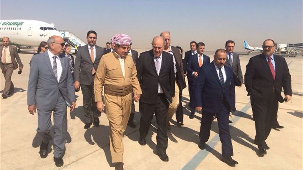 علاوي يصل اربيل لبحث ملف الاستفتاء
