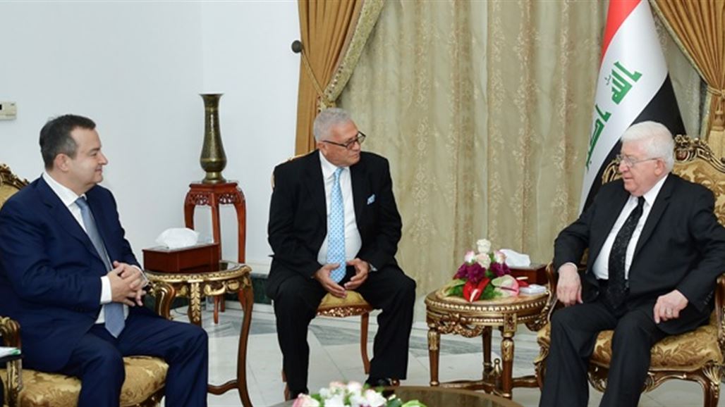 معصوم يدعو الشركات الصربية للمساهمة في اعادة الاعمار البنى التحتية في العراق