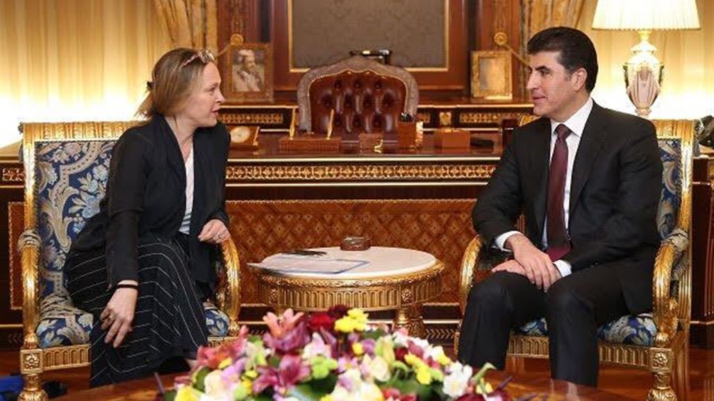 البارزاني يتلقى رسالة من الاتحاد الاوربي