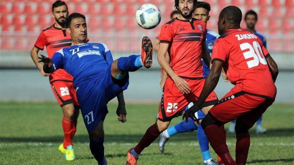 النجف وزاخو يتعادلان سلبيا في الدوري الممتاز