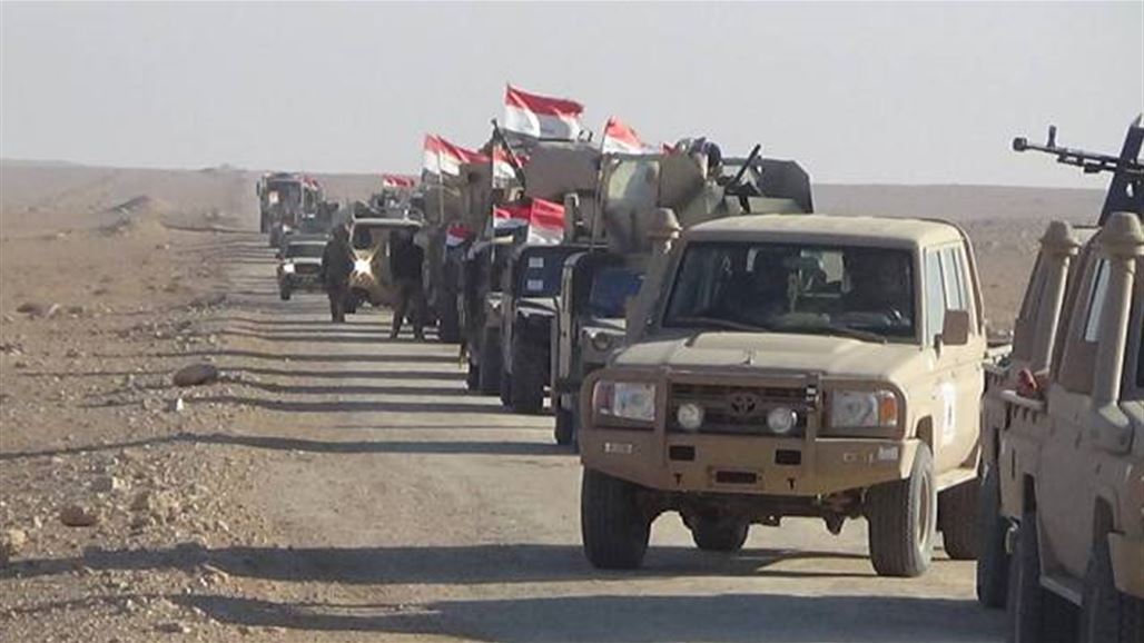 القوات الأمنية تفتش وادي حوران غربي الانبار