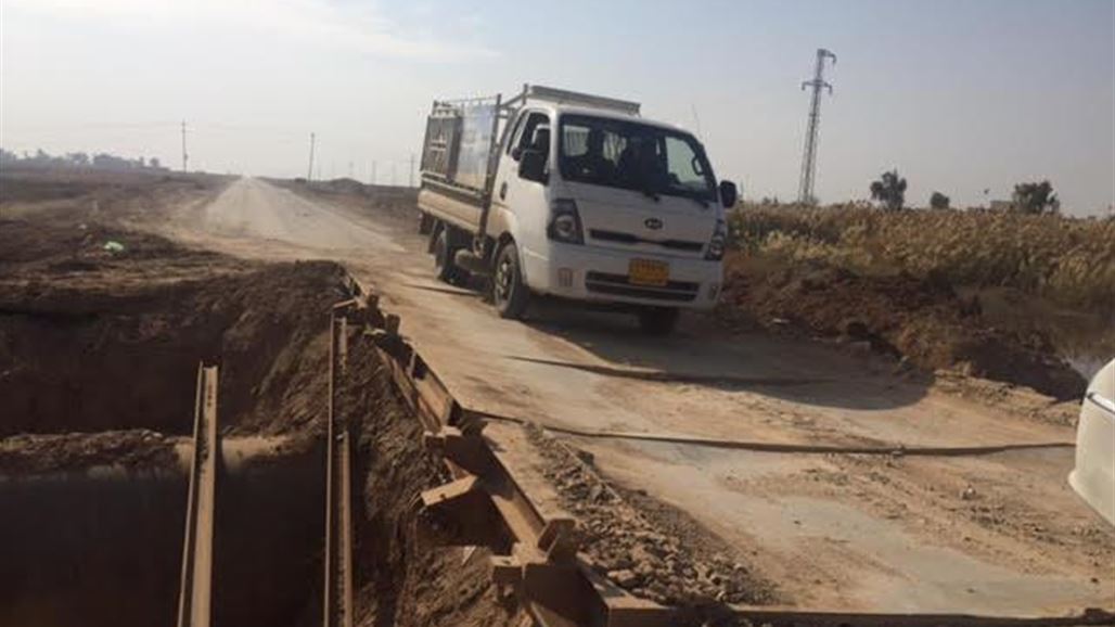 مسؤولون ومواطنون في كركوك يطالبون بإعادة إعمار جسر صغير بطريق كركوك تكريت