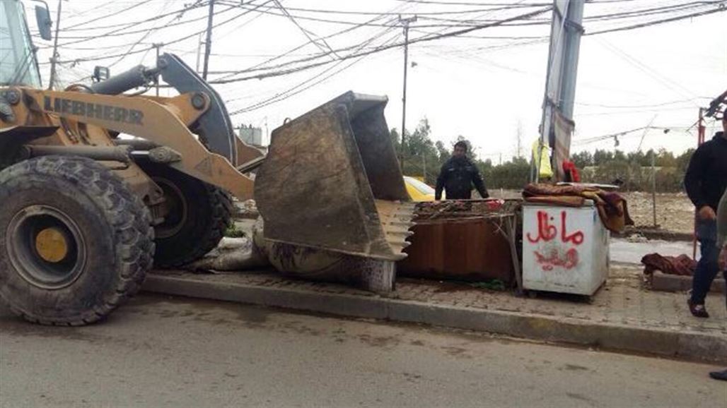 علوش توجه بإزالة التجاوزات من أربع مناطق حيوية شمالي وشرقي بغداد