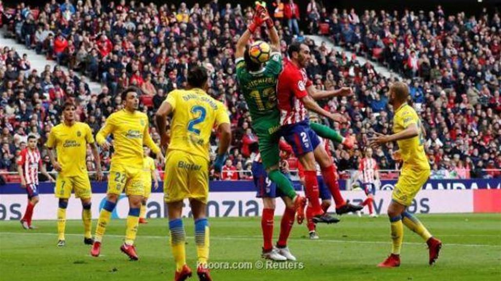 أتلتيكو مدريد يستعيد عافيته بالفوز على لاس بالماس