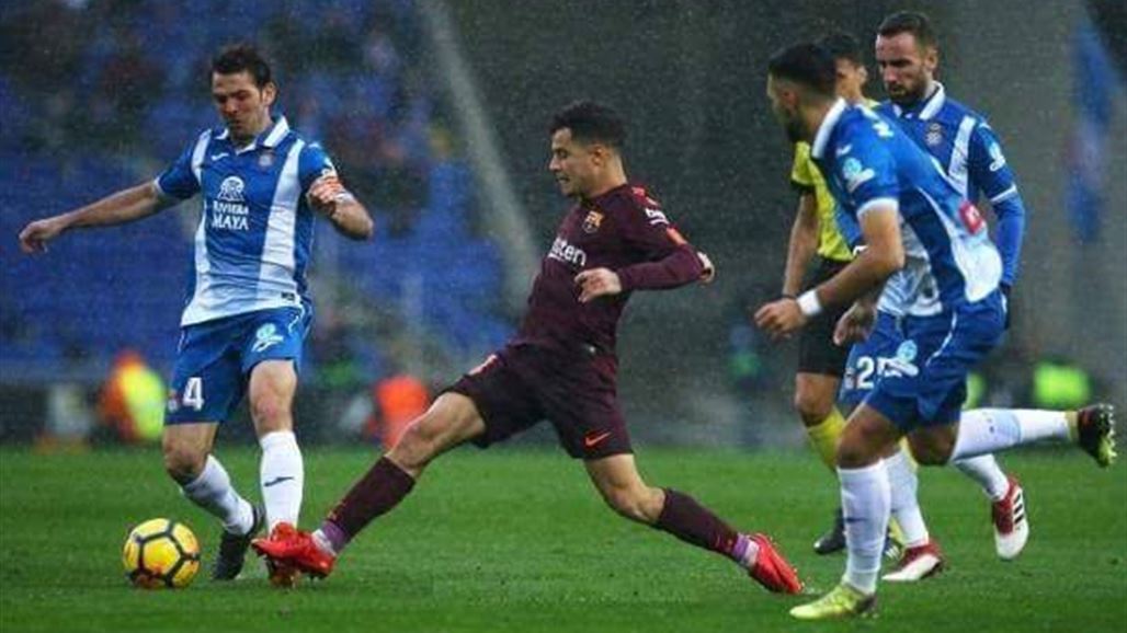 بيكيه ينقذ برشلونة من فخ إسبانيول