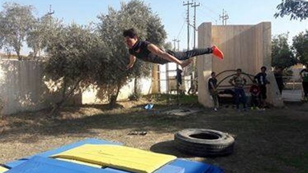 بالصور.. اقبال على" الباركور" في ديالى