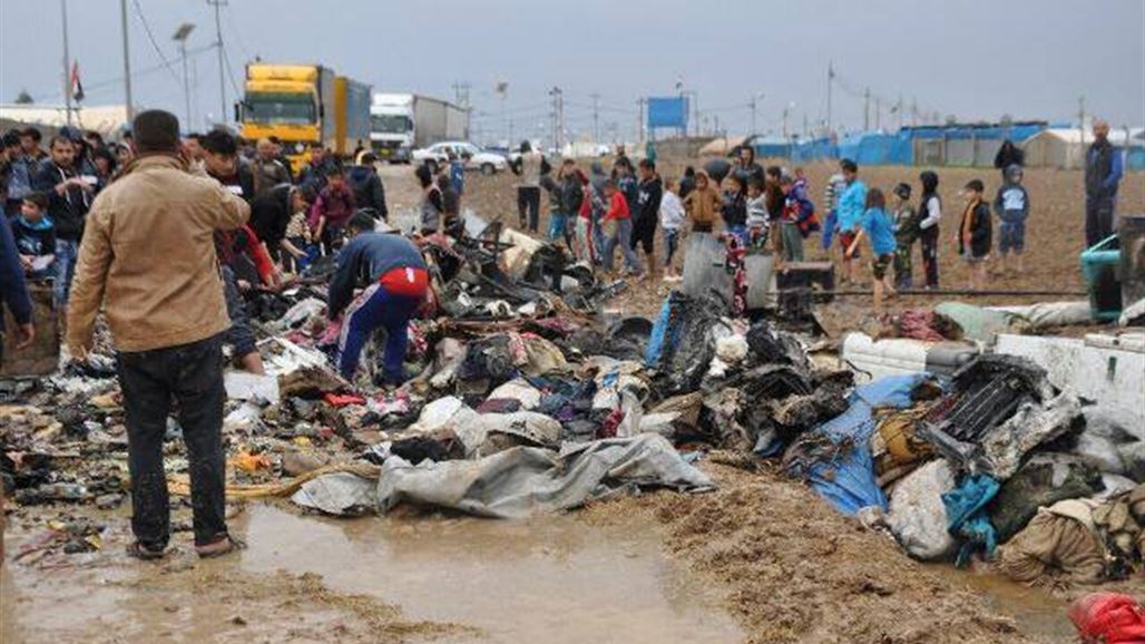 بالصور.. ما حدث في مخيم يحياوة للنازحين