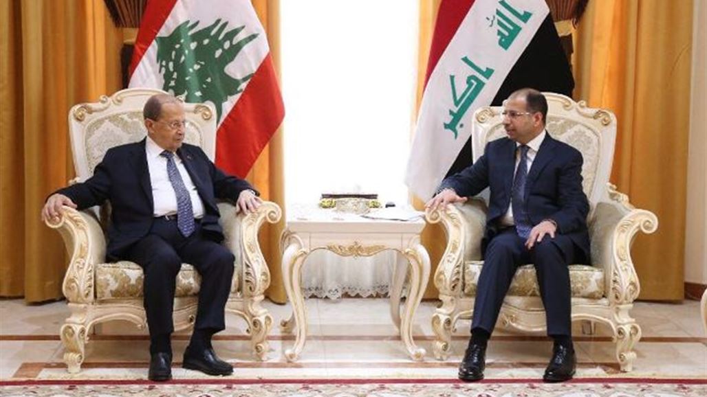 الجبوري يبحث مع الرئيس اللبناني العلاقات الثنائية ومكافحة الاٍرهاب والفساد