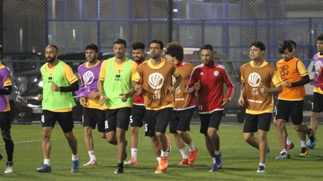 النوارس تخوض مرانها الاخير استعداداً للجيش السوري