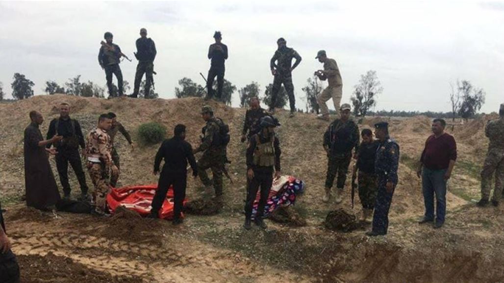 الحشد يعثر على مقبرة تضم رفات ستة اشخاص بالحويجة