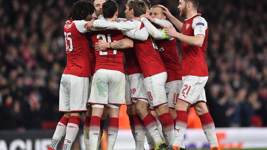 آرسنال يجتاز عقبة ميلان ويتأهل لربع نهائي الدوري الاوروبي